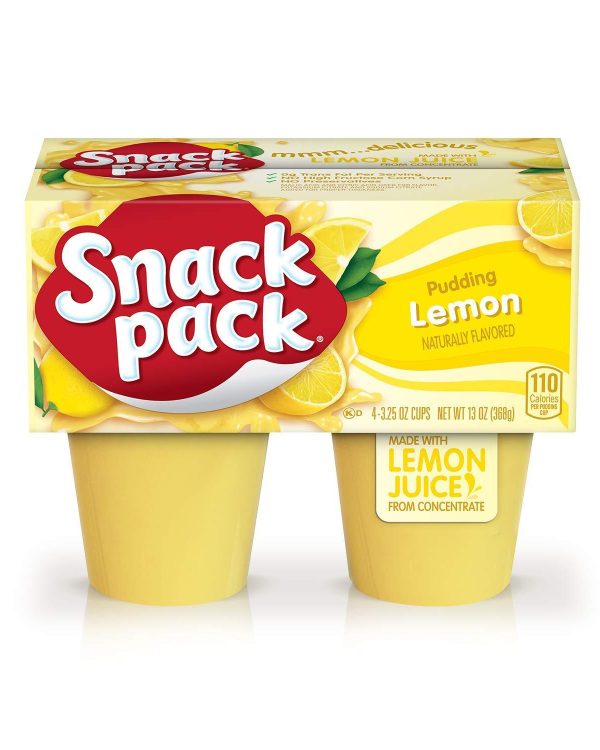 Snack Pack Lemon Pudding Cups-case of 12/3.5oz*