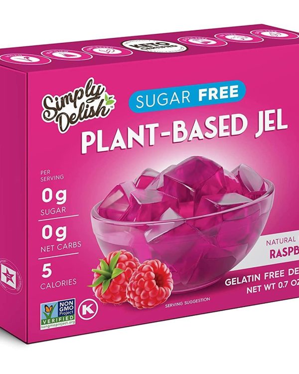 SIMPLY DELISH Raspberry Jel Dessert- .7oz