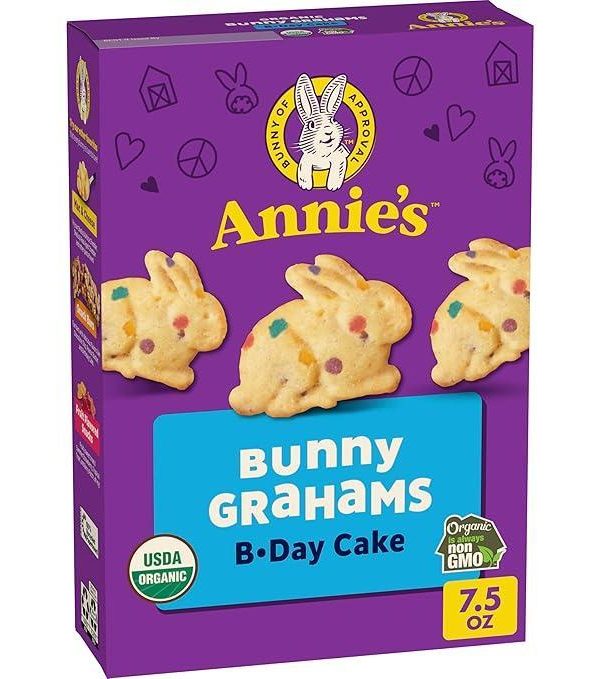 Annie's Organic Birthday Cake Bunny Grahams- 7.5oz*