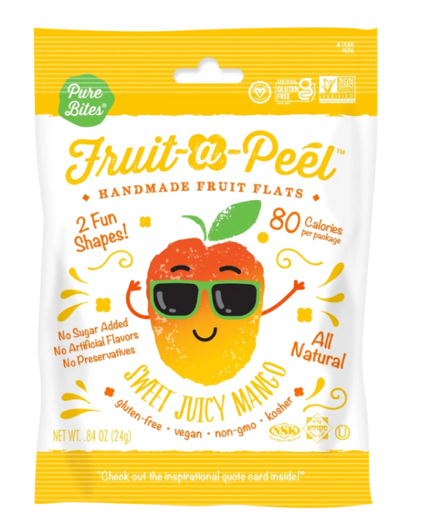 Fruit-a-Peel Sweet Juicy Mango Fruit Flats-.84oz