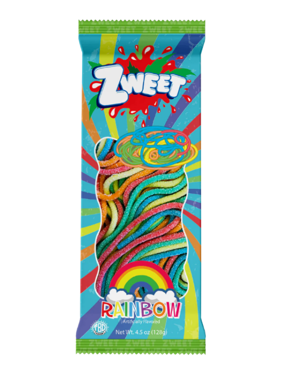Sour Rainbow Spaghetti| Zweet | Go-Pack | 4.5 oz