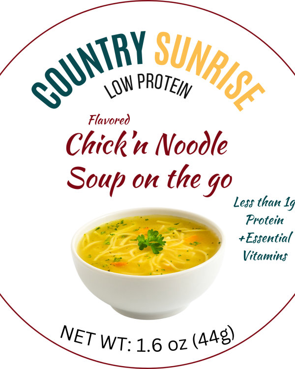 Country Sunrise Flavored Chick'n Noodle Soup on the go BOWL- 1.60oz
