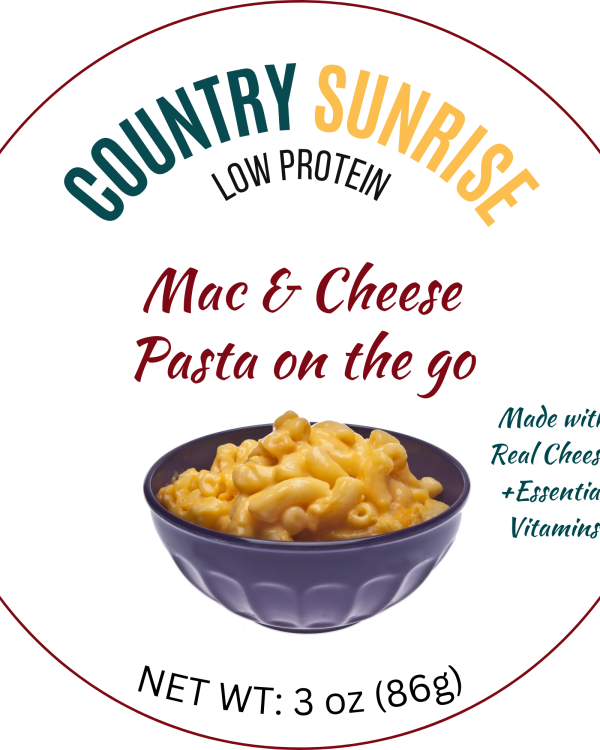 Country Sunrise Mac & Cheese Pasta on the go BOWL- 3oz