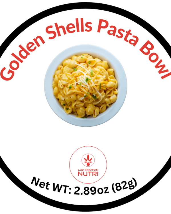 Low Protein Nutri Golden Shells Pasta Bowl- 2.89oz