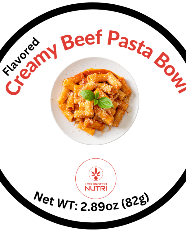 Low Protein Nutri Creamy Beef (Flavored) Pasta Bowl- 2.89oz