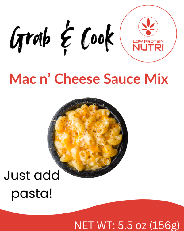 Low Protein Nutri Grab & Cook Mac n' Cheese Sauce- 5.5 oz