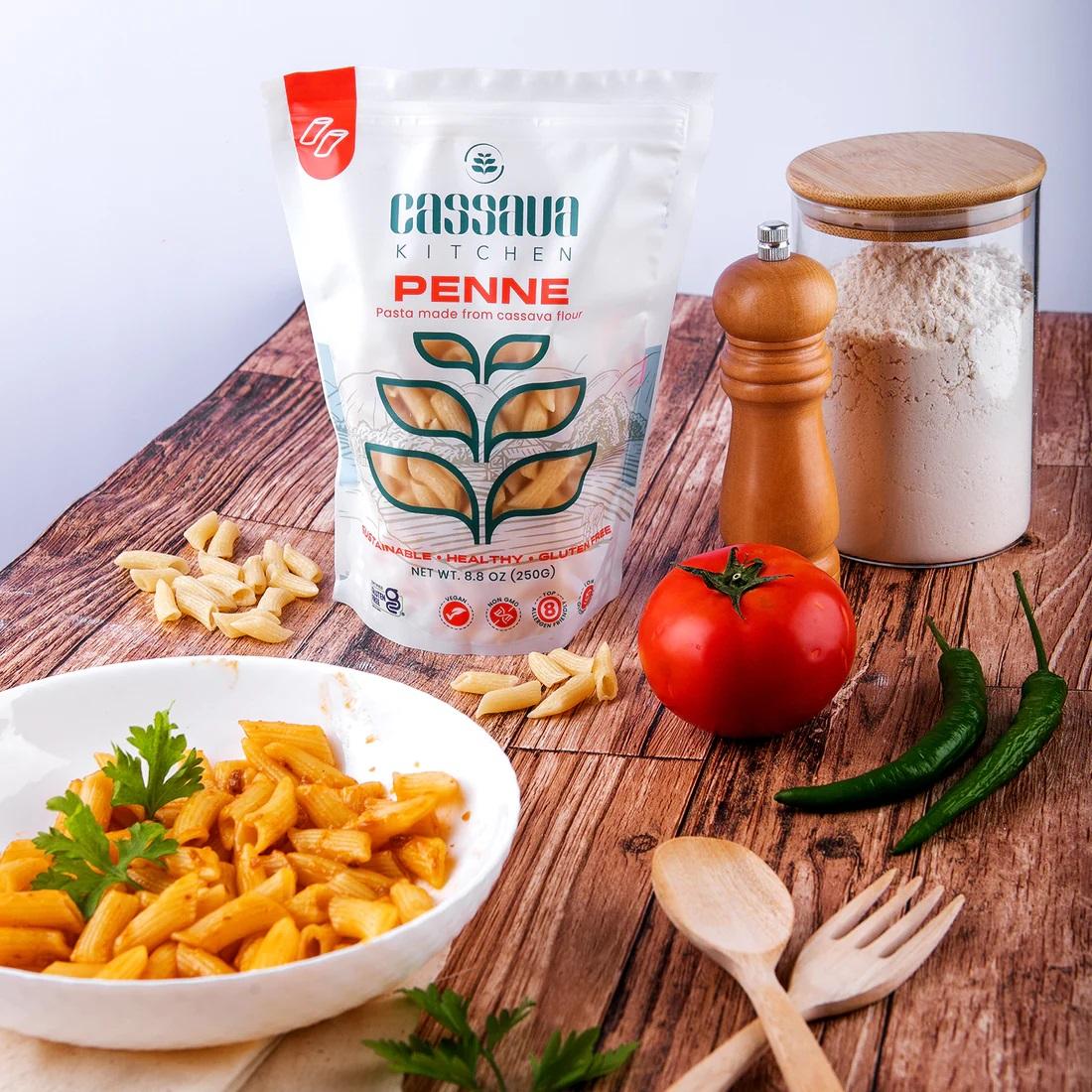 Cassava Kitchen Penne Pasta-250g - Image 2