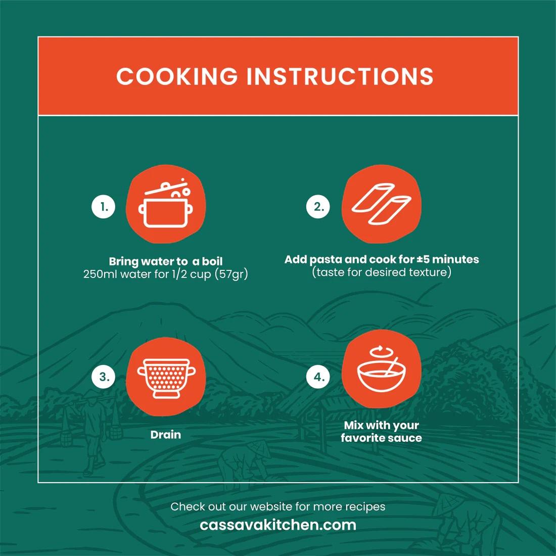 Cassava Kitchen Penne Pasta-250g - Image 4