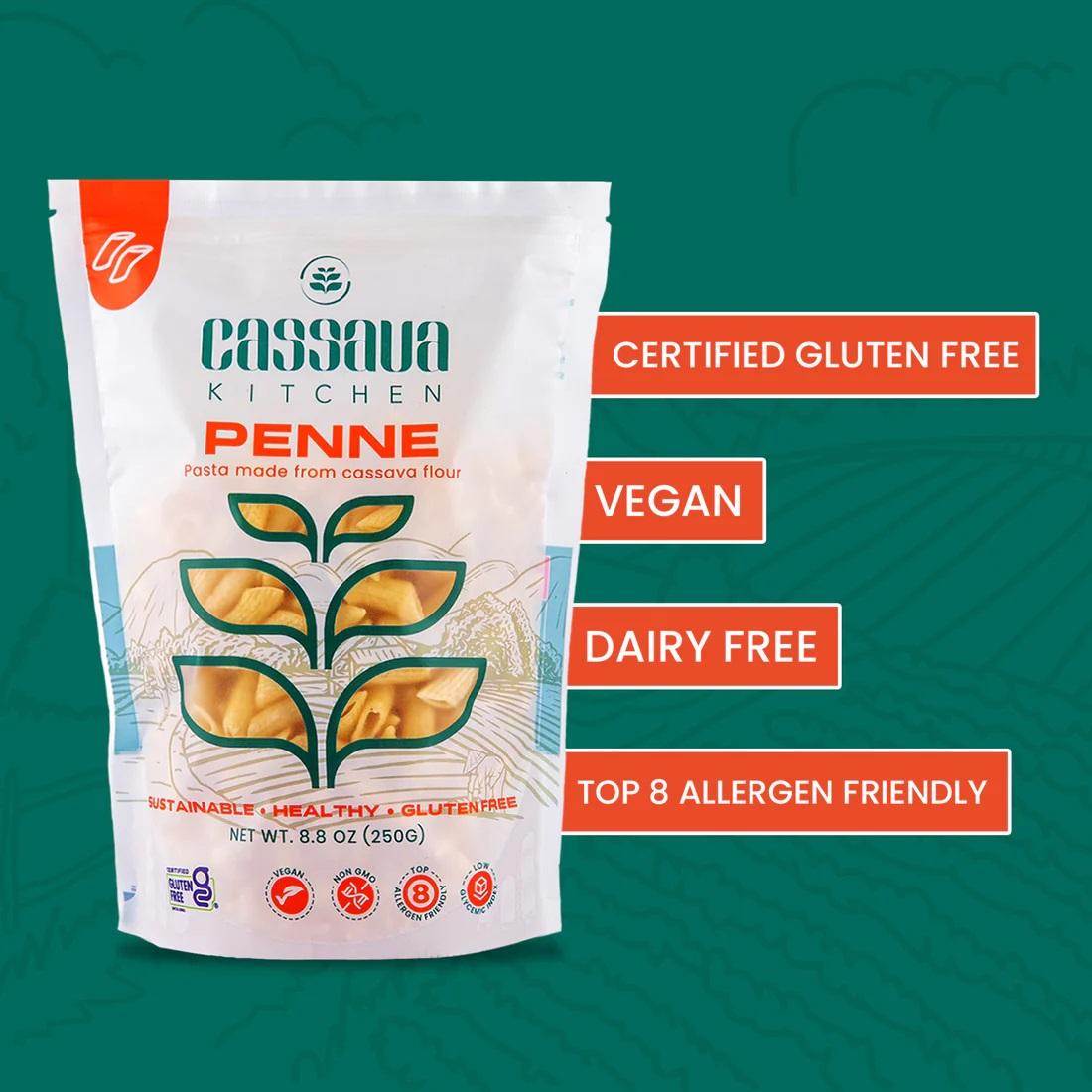 Cassava Kitchen Penne Pasta-250g