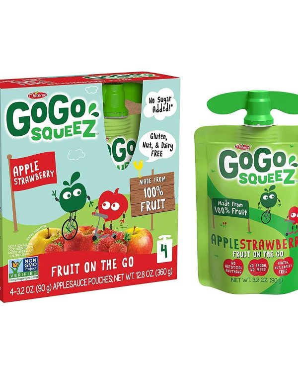 GoGo Squeez Applestrawberry Applesauce- Case of 5*