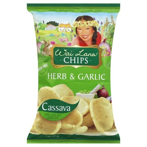 Wai Lana Chips Herb & Garlic-3oz