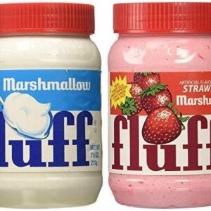 Marshmallow Fluff Traditional Baking Spread and Crème, Strawberry & Original- 2Pack/7.5oz*