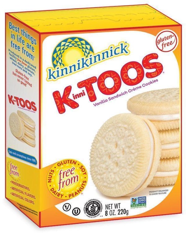 Kinnikinnick Vanilla Cream Sandwich Cookies