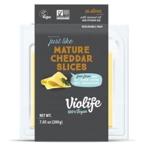 Violife Mature Cheddar Cheese Slices- 7oz