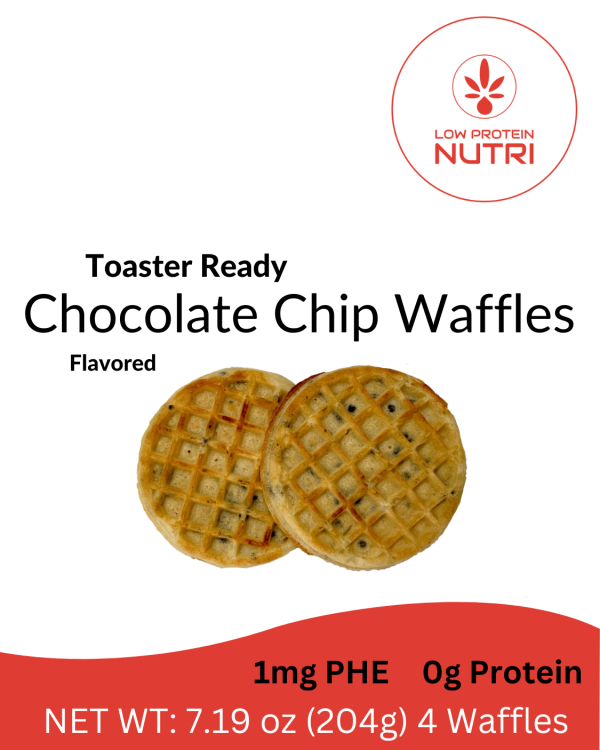 Low Protein Nutri Toaster Ready Flavored Chocolate Chip Waffles- 7.19oz