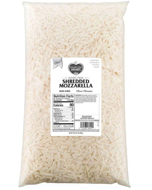 Follow Your Heart Mozzarella Cheese Shreds BULK-2.2lb