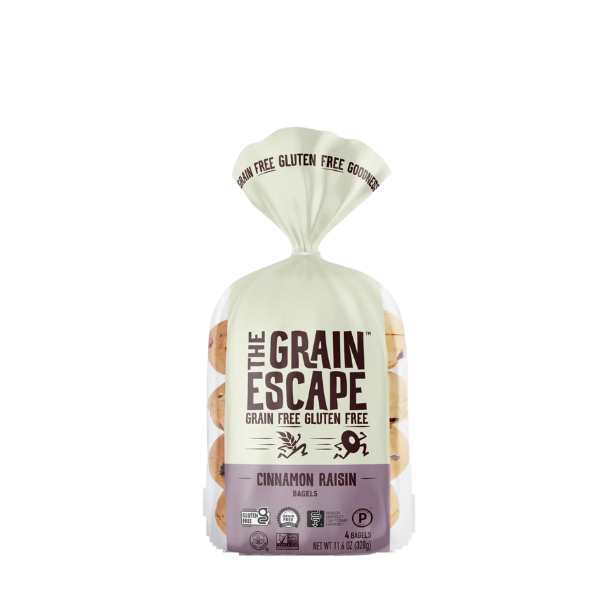 The Grain Escape Cinnamon Raisin Bagels-11.6oz