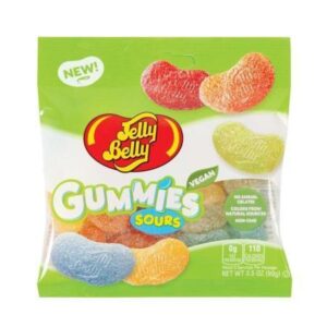 Jelly Belly Sour Gummies, Vegan Candy Bag-3.5oz