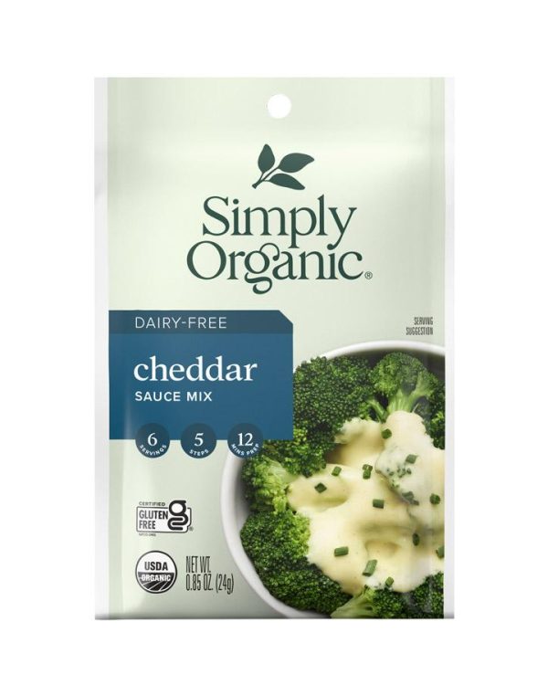 Simply Organic Dairy-Free Cheddar Sauce Mix- 0.85oz