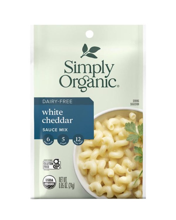 Simply Organic Dairy-Free White Cheddar Sauce Mix- 0.85oz