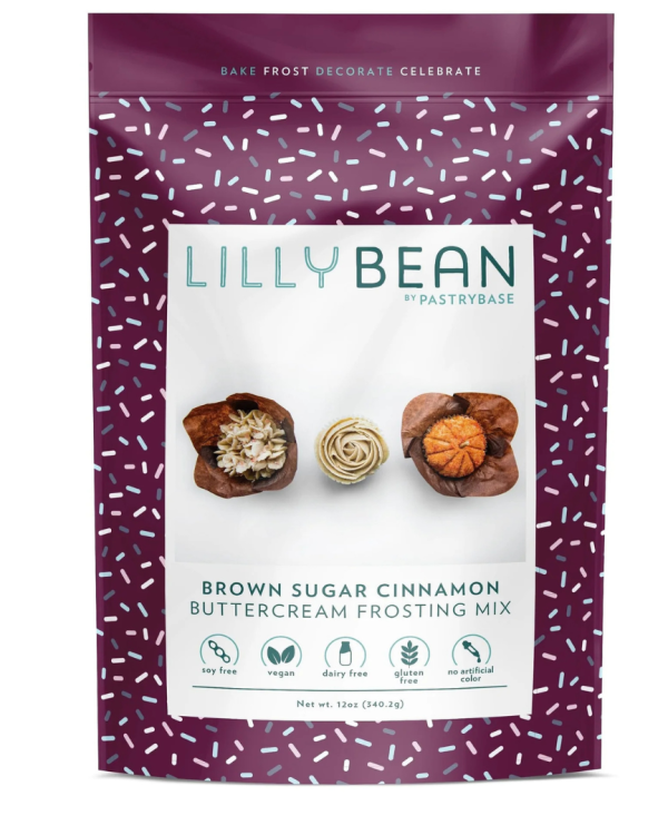 LillyBean Cinnamon Buttercream Frosting Mix (Vegan and Glute-Free!)-12oz