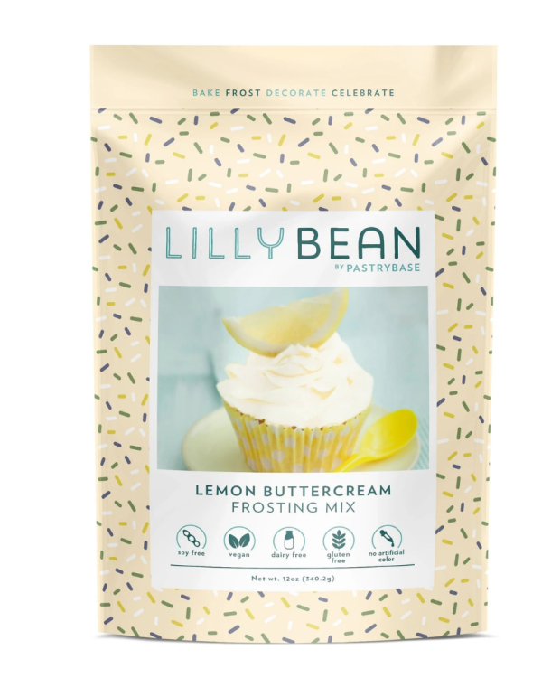 LillyBean Lemon Buttercream Mix (Vegan & Gluten-Free!)-12oz