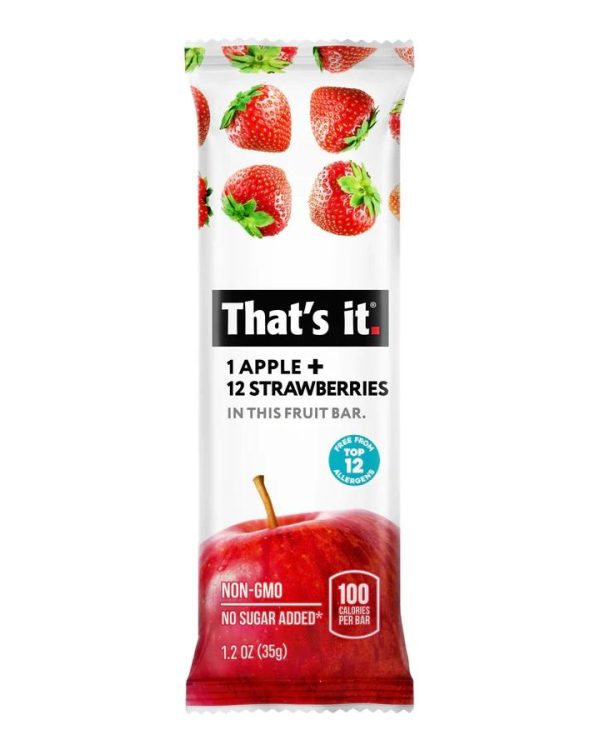 That's It Fruit Bar Apple And Strawberry- 1.2oz