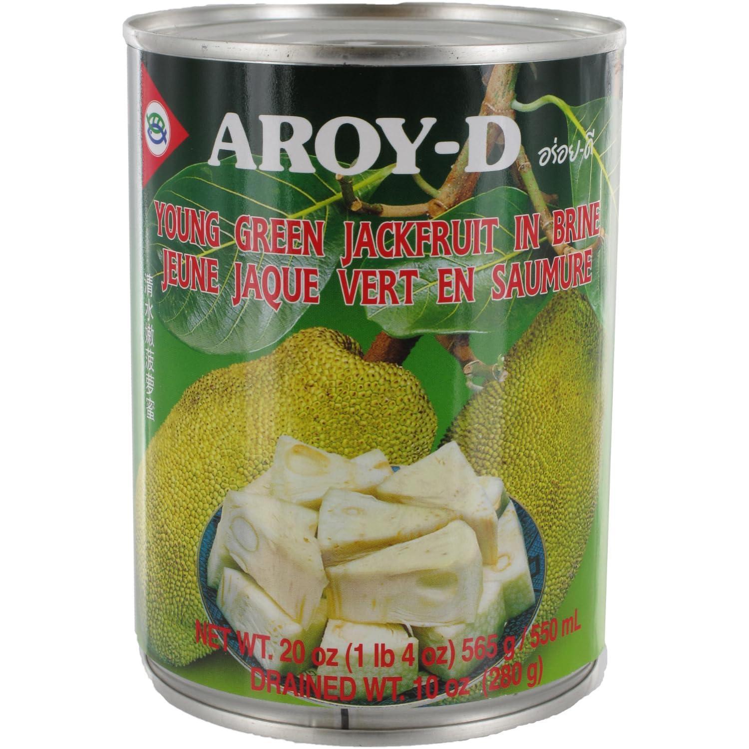 Aroy-D Young Green Jackfruit in Brine- 20 Ounce