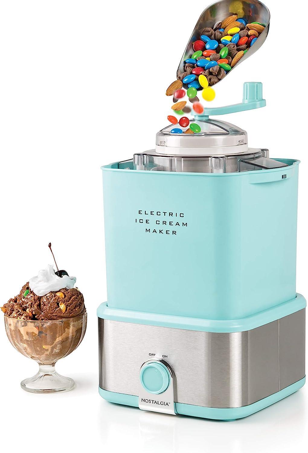 Electric Ice Cream Maker - Old Fashioned Soft Serve Ice Cream Machine*