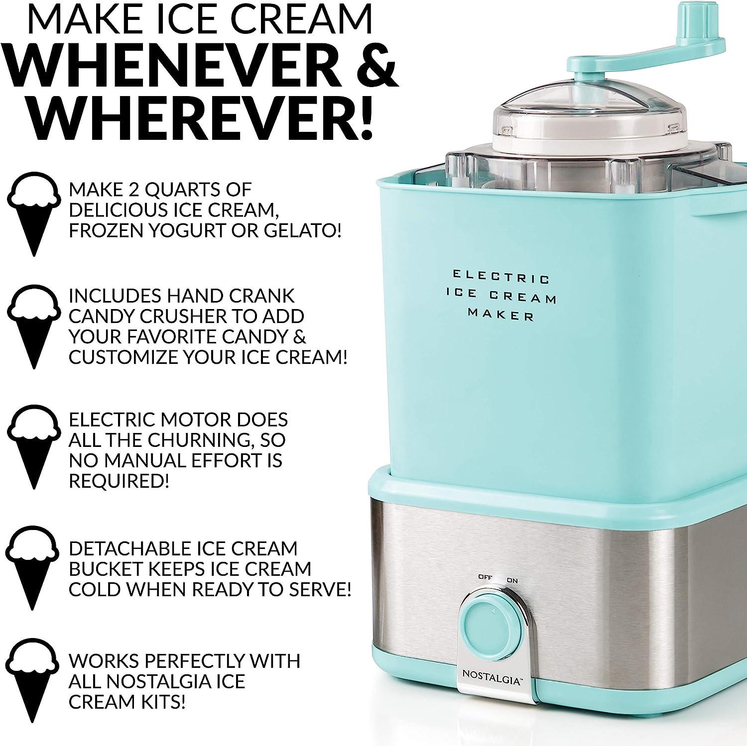 Electric Ice Cream Maker - Old Fashioned Soft Serve Ice Cream Machine* - Image 2