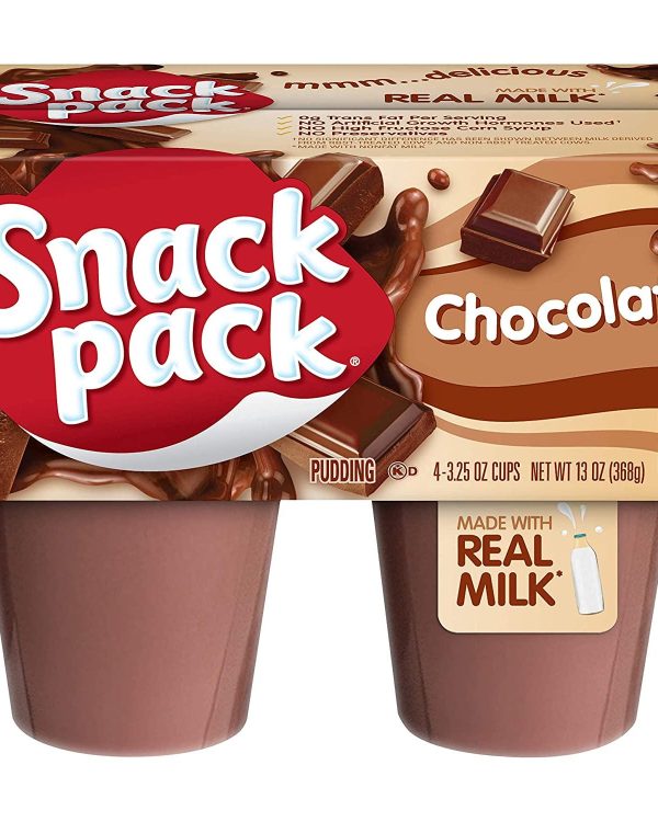 Snack Pack Chocolate Pudding Cups-case of 6/3.25oz*
