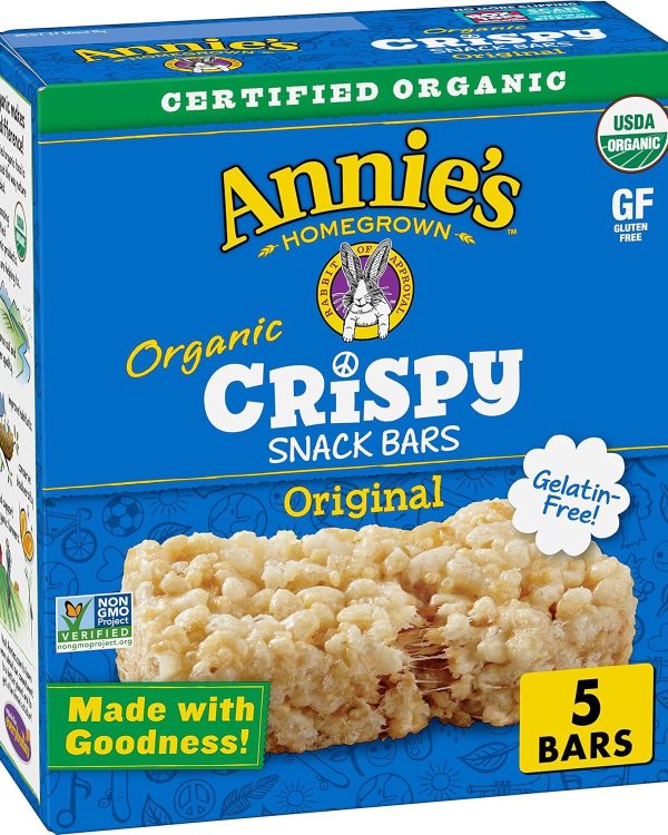 Annie's Organic Original Crispy Snack Bars/Gluten Free- 3.9 oz, 5 ct.*