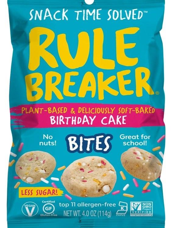 Rule Breaker Snacks Birthday Cake Bites- 4oz