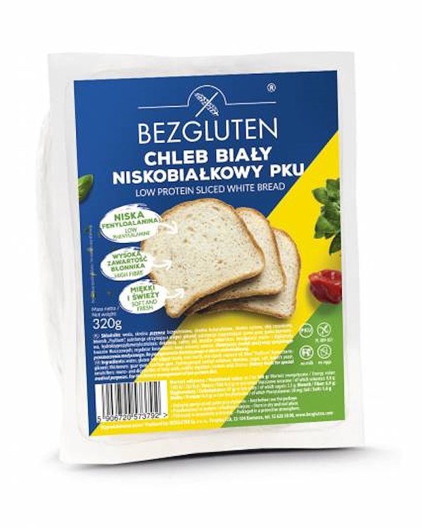 Bezgluten White Bread Low Protein Bread-320g