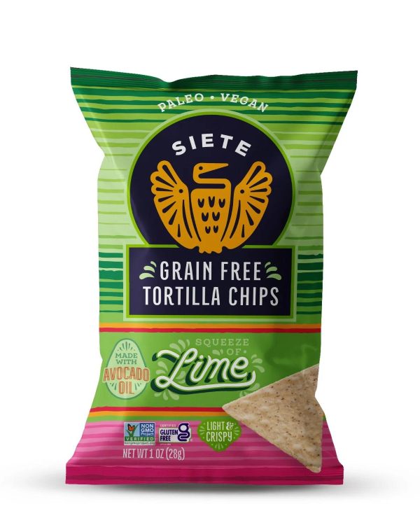 Siete Lime Grain Free Tortilla Chips-1oz