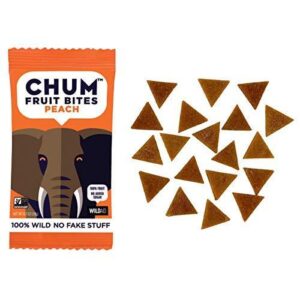 Chum Fruit Bites Peach 100% Real Fruit Snacks, No Sugar Added- .7oz