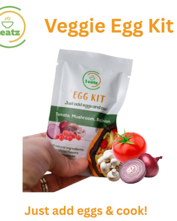 1eatz Egg Kit: Tomato, Mushroom & Red Onion- 0.4 oz