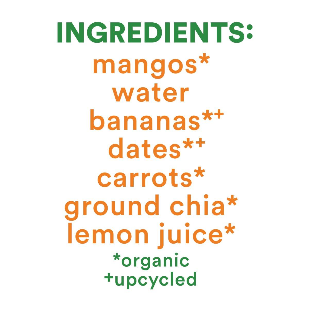 Sweet Nothings Mango Carrot Squeezable Smoothie- 12oz - Image 3