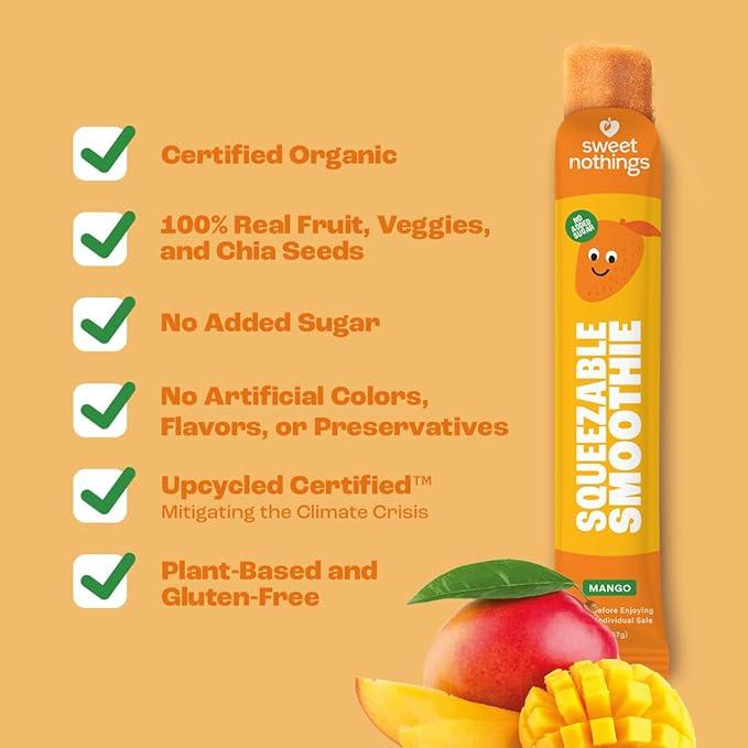 Sweet Nothings Mango Carrot Squeezable Smoothie- 12oz - Image 5