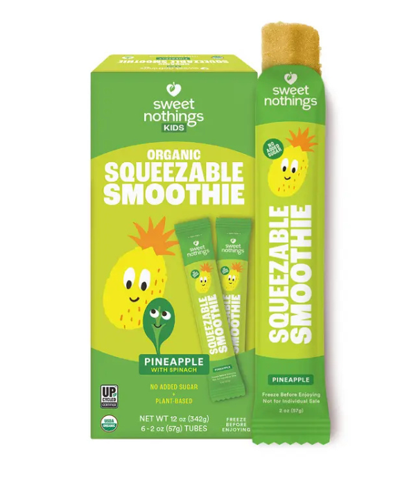 Sweet Nothings Pineapple Spinach Squeezable Smoothie- 12oz