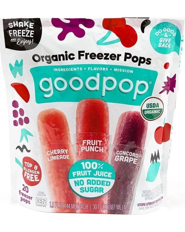 Goodpop Organic Popsicle Freezer Pops- 20ct