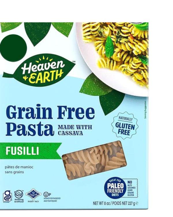 Heaven & Earth Grain Free Cassava Fusilli Pasta- 8oz