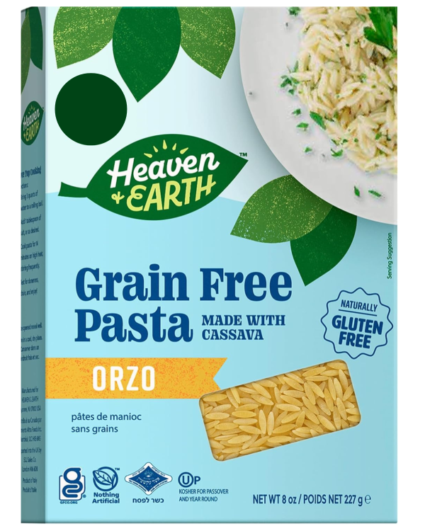 Heaven & Earth Grain Free Cassava Orzo Pasta- 8oz