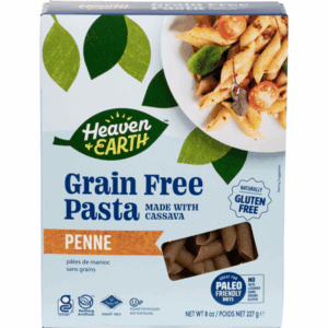 Heaven & Earth Grain Free Cassava Penne Pasta- 8oz/ Case of 3*