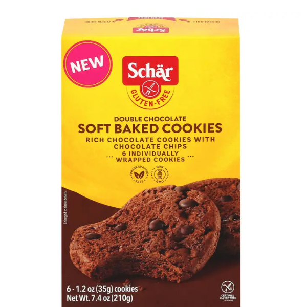 Schar Gluten Free Double Chocolate Soft Baked Cookies- 7.4oz