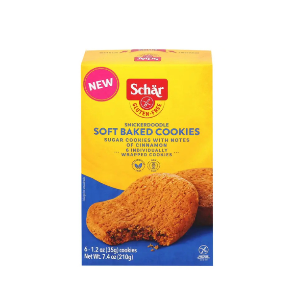 Schar Gluten Free Snickerdoodle Soft Baked Cookies- 7.4oz