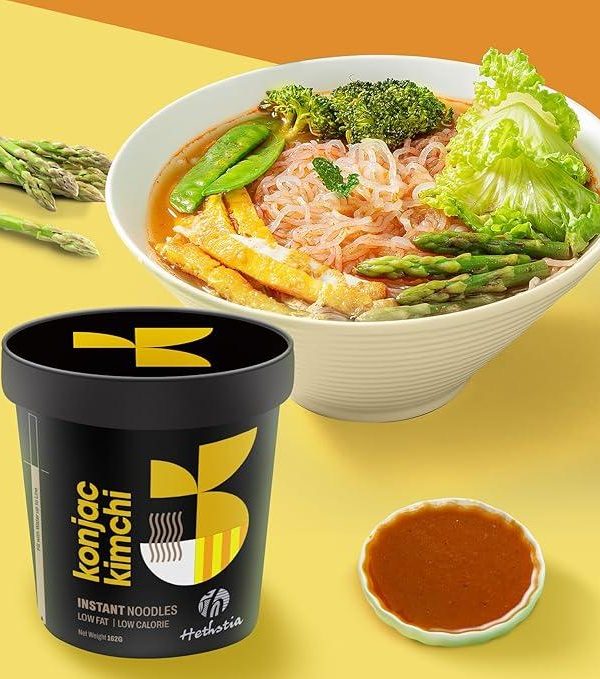 Hethstia Instant Konjac Noodles Kimchi Soup Cup- 162g