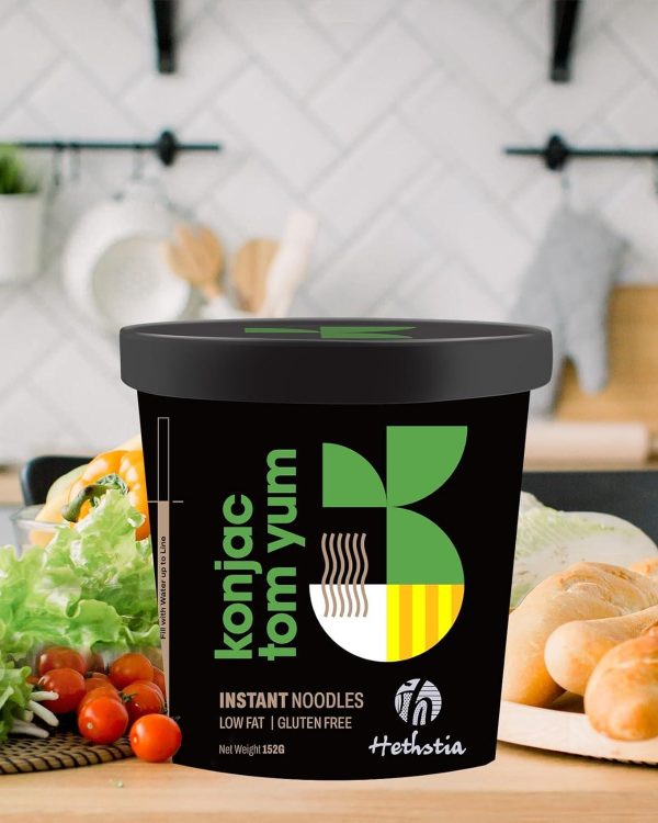 Hethstia Konjac Noodle Instant Tom Yum Soup Cup- 152g