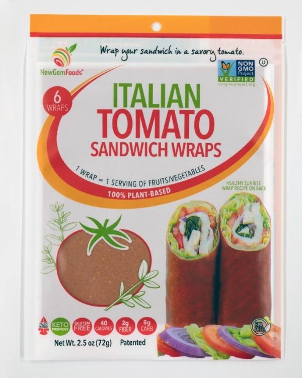 NewGem Italian Tomato - 6pk Sandwich Wraps