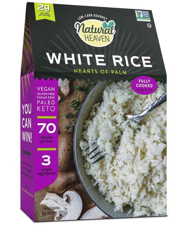 Natural Heaven Hearts of Palm White Rice- 9oz